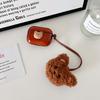 Funda de silicona suave con colgante de oso marrón retro, diseño de dibujos animados en 3D, cálida y bonita, para Apple Airpods 1, 3, Pro 2 y 2.