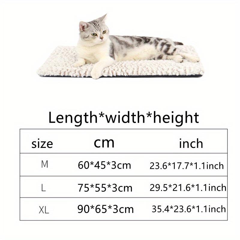 1 buc Pat cu autoîncălzire pentru pisici, pernă de încălzire ultra moale pentru pisici pentru interior, exterior, covoraș încălzit anti-alunecare, pătură termică 300/500/650g