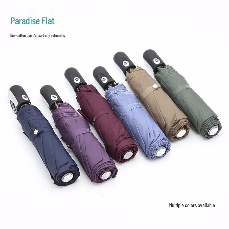 Paradise Full-Automatic Triple-Fold Windproof UV Protection Business Umbrella