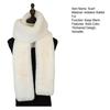 Imitation Rabbit Fur Scarf Solid Color Versatile Design Thickened Warm Scarf Cold Weather Fashion Accessories