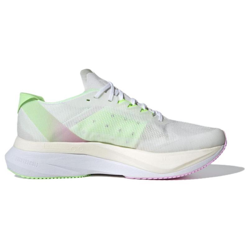 Adidas Adizero Boston 12 Cloud White Core Black Green Spark Sneakers IG3321