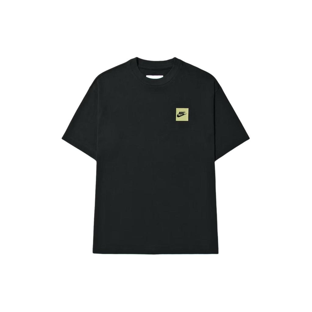 Nike Alphabet Pattern Print Slim Fit Crew Neck Short Sleeve T-Shirt Men Tops Black DX5842-010