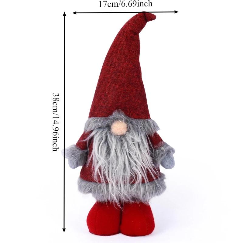 

Новые куклы Санта-Клауса Рождественская атмосфера украшения стоящая кукла-гном настольные украшения декор для домашней вечеринки фестивальный подарок горячий