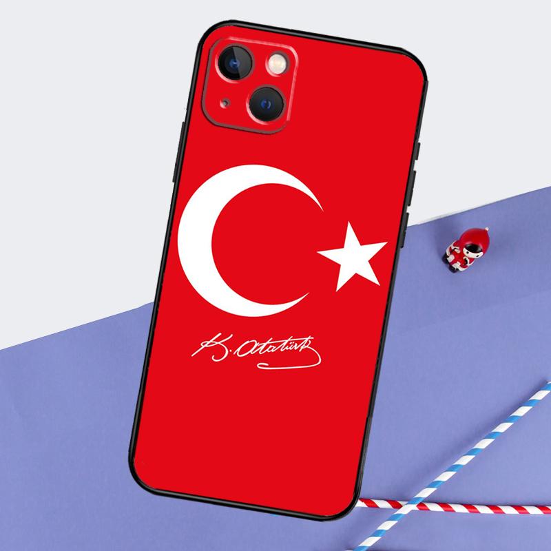 Mustafa Kemal Ataturk Phone Case For iPhone 16 Pro Max 11 13 14 15 Pro Max 12 Mini XR 16 15 Plus 16e Back Cover