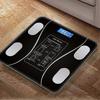 Bilancia pesapersone intelligente Bluetooth, bilancia da bagno, bilancia per il peso corporeo BMI, bilancia elettronica digitale a LED, analizzatore della composizione corporea