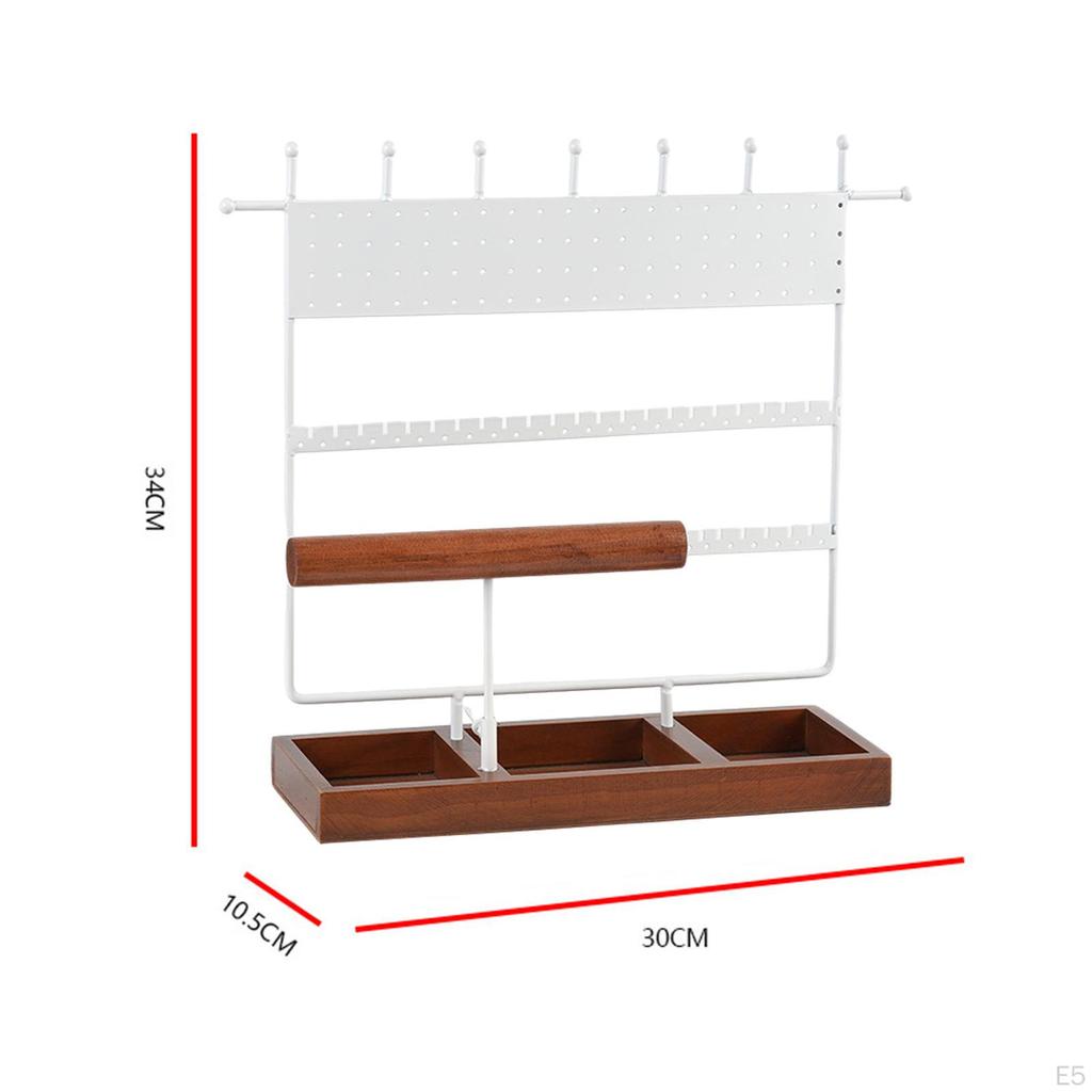 Jewelry Display Rack Holder Earring Rack, Tower Necklace Organizer for