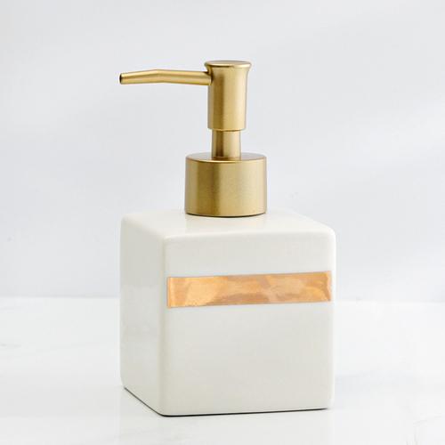 Bathroom Hand Sanitizer Soap Dispenser Gold Press Ceramic Lotion Bottle Hand Sanitizer Dispenser Bottle Bathroom Accessories