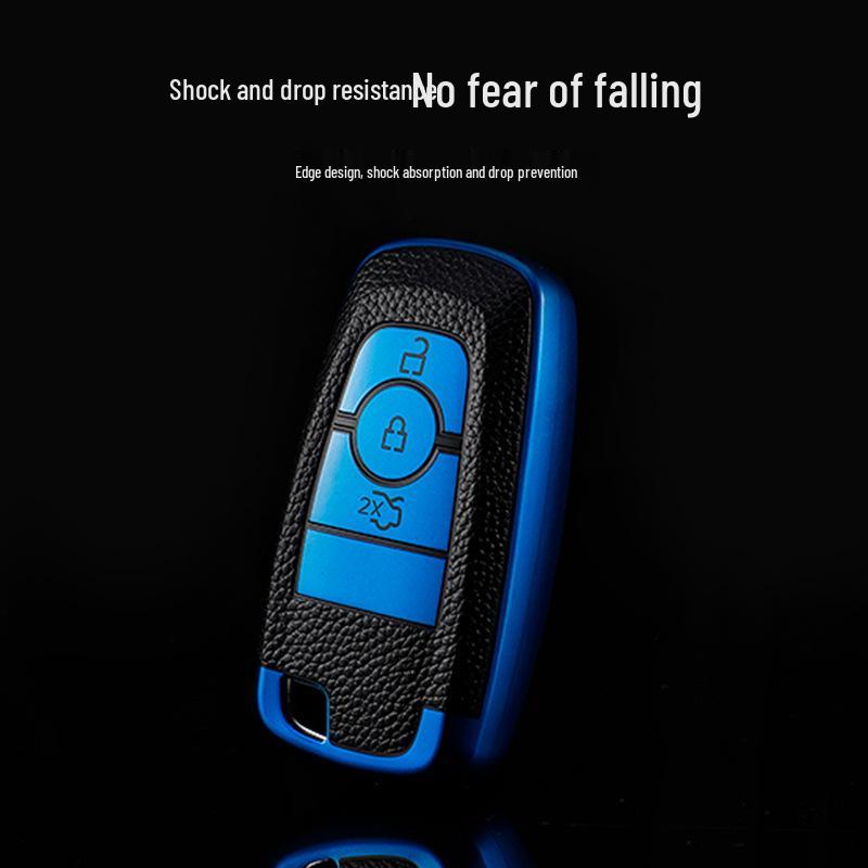 Premium Ford Key Case: Fits Edge, Explorer, Evos, Mondeo Models for Men and Women