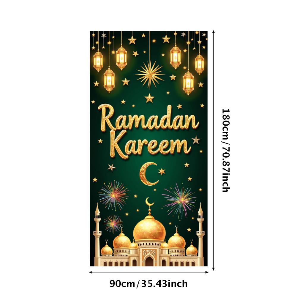 Bannière Ramadan Kareem Toile de fond Lanternes Lumières Décoratif Festival Fête Événement Célébration Graphique Décor Islamique Arrière-plan