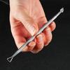 Nail Art Remover Tool: Double-Ended Steel Pusher & Cuticle Remover for Gel Polish