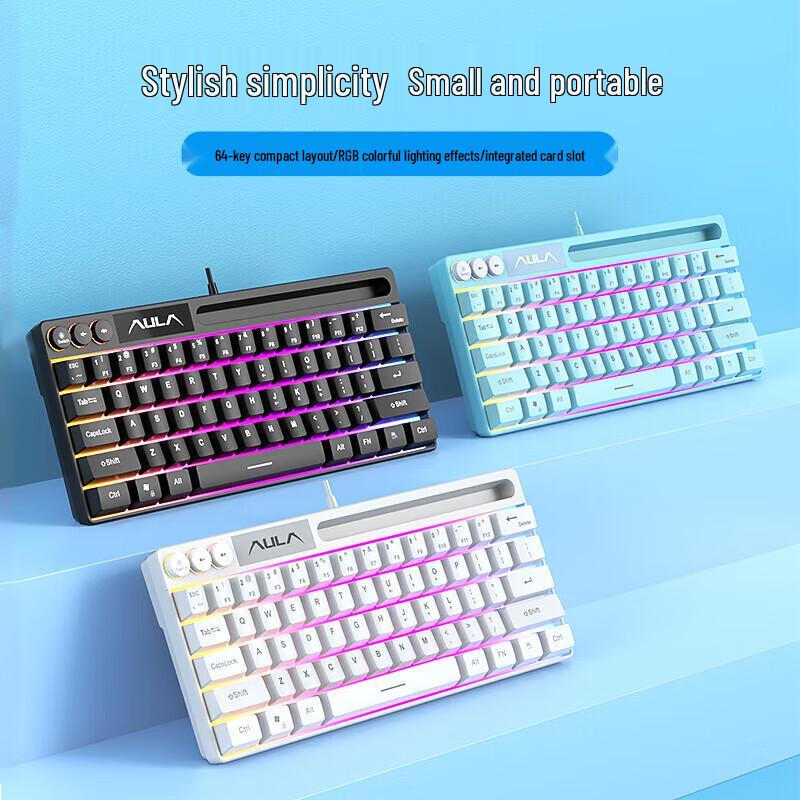 AULA F3061 RGB Wired Mechanical-Feel Keyboard