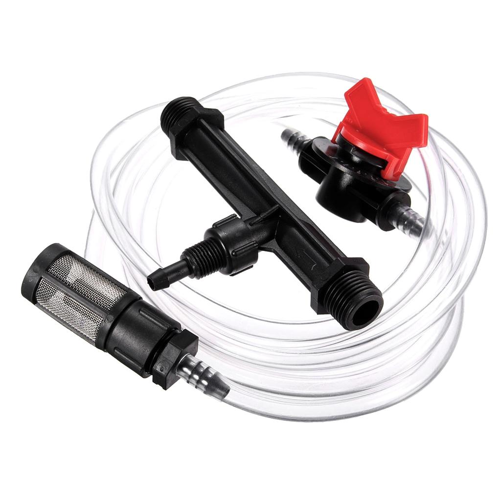 3/ 4 Inch Irrigation Venturi Injectors Device Agriculture Irrigation Tube Garden Water Tube ( Black )