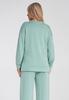 Women's Hoodie Without a Hood - Asymmetrical Women's Sweatshirt - Mint M1203 R. S/M