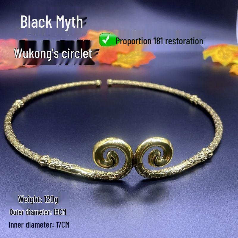 Black Myth Wukong Golden Hoop Zinc Alloy Collector's Edition Game Peripherals Props