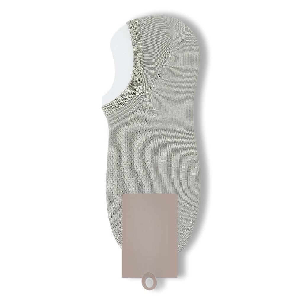 Men's Spring and Summer Thin Cotton Sweat Absorbing Boneless Antibacterial Mesh Invisible Heel Socks