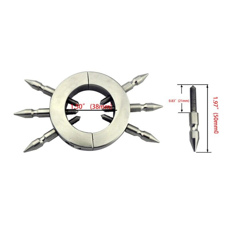 Metal Stainless Steel Cock Ring Chastity Belt   Adult Sex Toy Slave Penis Cage Ball Stretcher