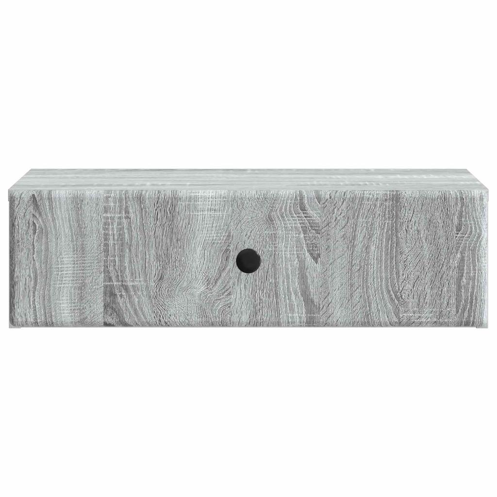 Wall Mounted Side Table Grey Sonoma 59 x 34.5 x 17 cm