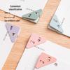 Transparent Triangle Corner Paper Clip - Office & Student Organizer