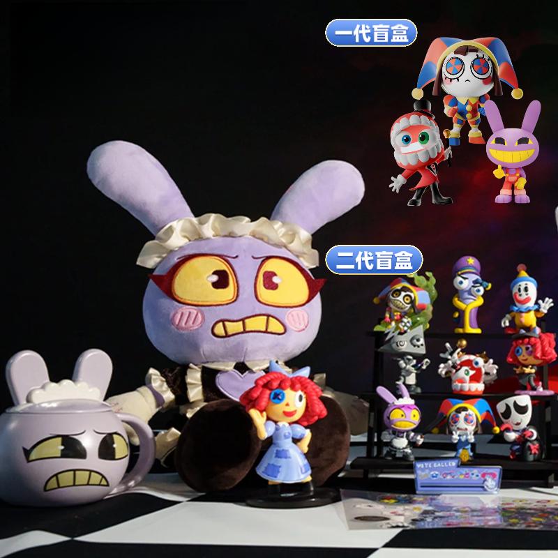 Genuine The Amazing Digital Pomni Plush Toy Soft Stuffed Clown Collectible Merchandise For Animation Fans Home Decor