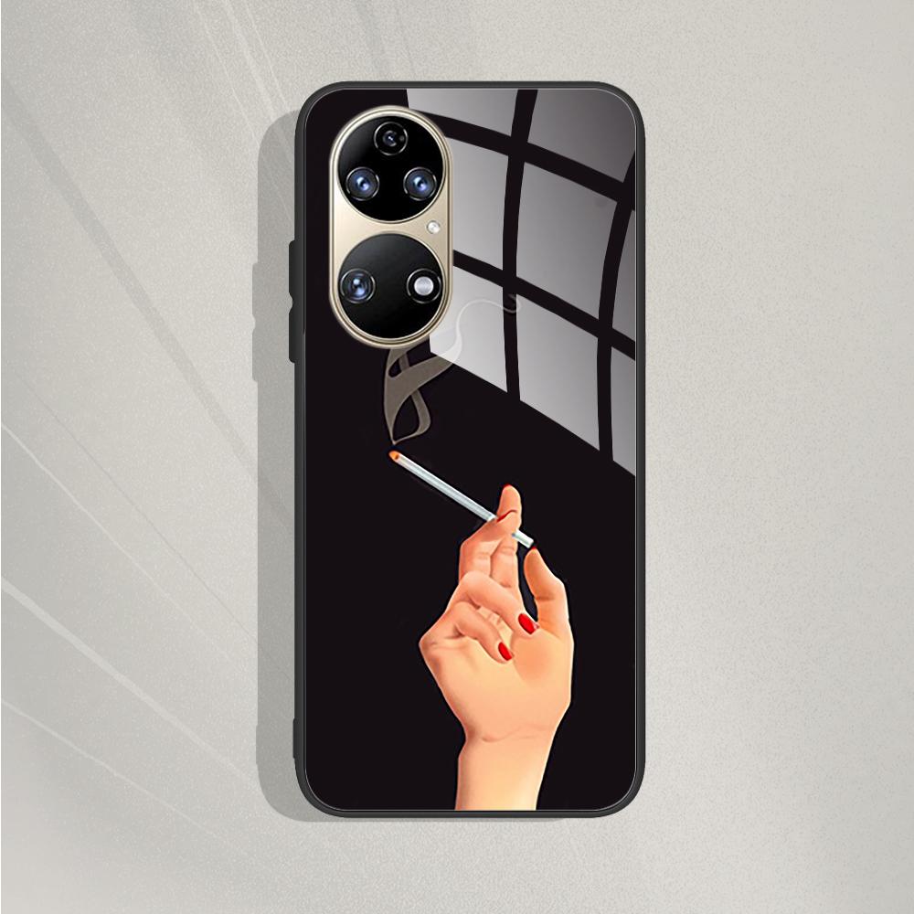 Pro Huawei P50 Pro Pouzdro P50E P 50 Luxusní tvrzené sklo Kryt telefonu Pro Huawei P50 Zadní kryt Módní ochranné TPU Coque P50Pro