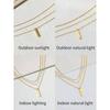 1pc Women's Fashionable Simple Square Multi-Layer Necklace