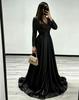 New French satin fishtail light luxury elegant temperament annual meeting host dress sequined long dress