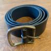 Used Leather Belt Black Made In Italy
