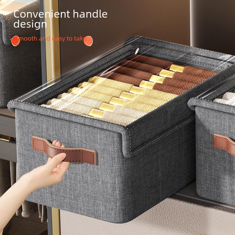Clothes Storage Box Closet Organizer Fabric Storage Bins Foldable Storage Cubes