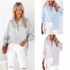 New Women'S Clothing Retro Casual Sexy Daily Fashion Temperament Commuting Business Shirt Long Sleeved Hoodie Top