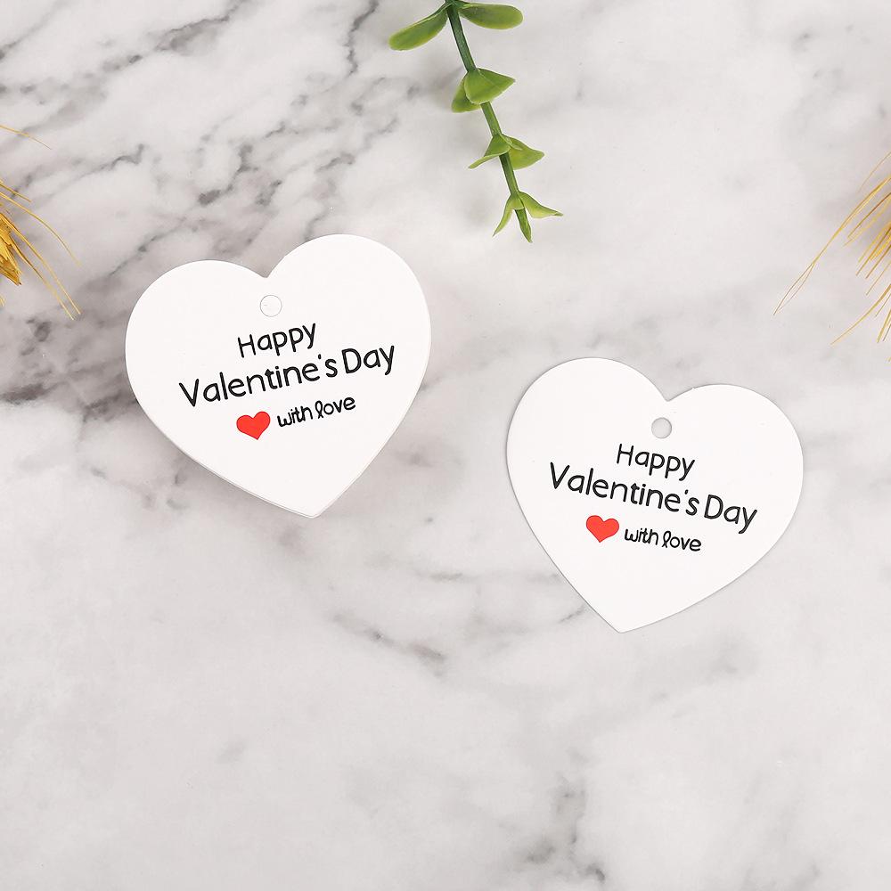2026 Valentine s Day Heart-shaped Kraft Paper Gift Tag