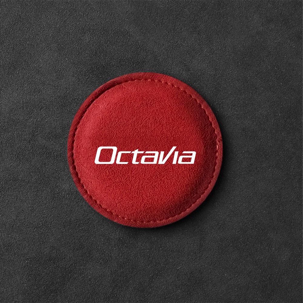 OENU7 Car Coaster Water Cup Bottle Holder Mat Anti-slip Pad For Skoda Octavia 2 3 Fabia A7 Rapid Superb Kamiq Kodiaq Accessories