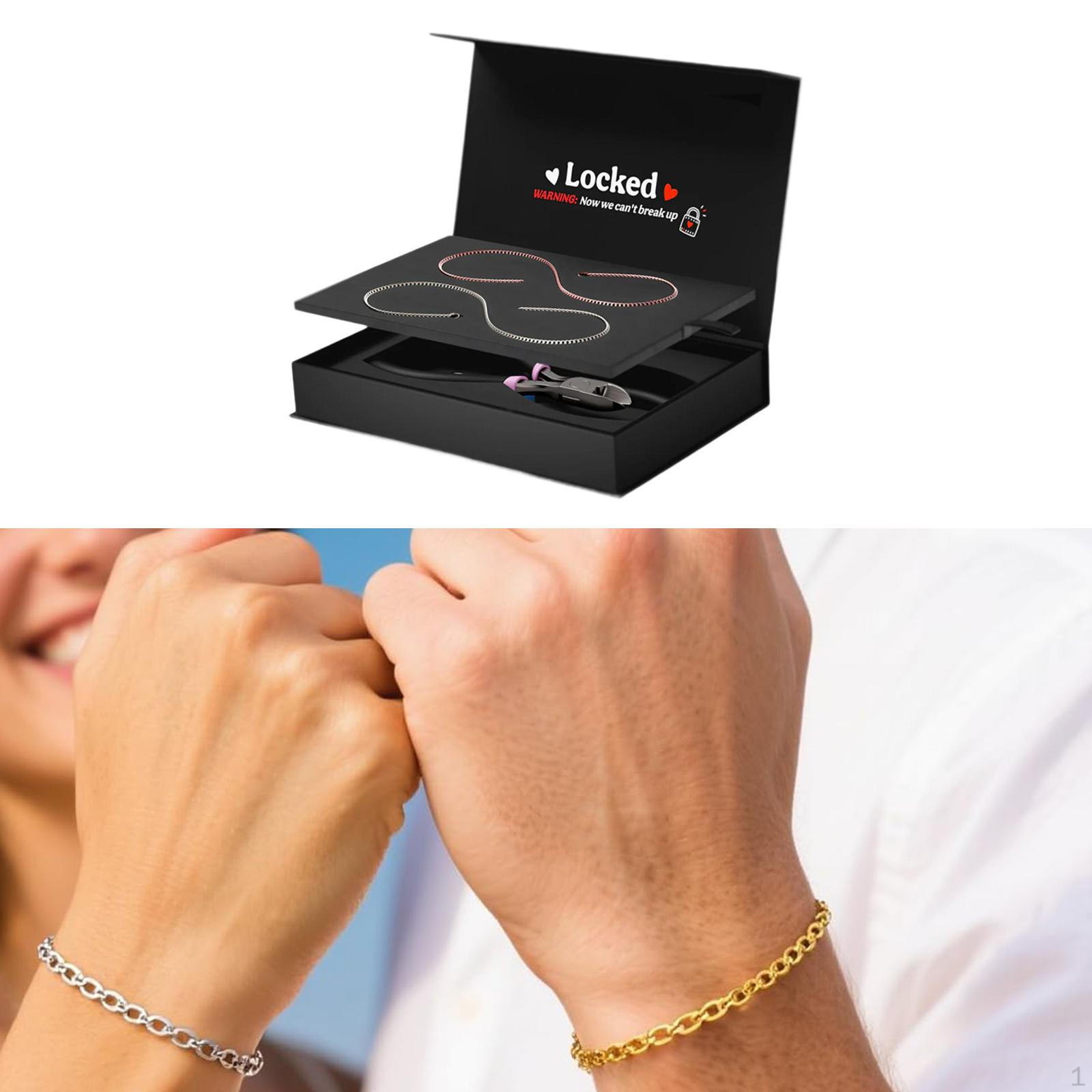 

Набор для создания постоянных браслетов DIY Набор парных украшений Браслеты на память Дружба для Silver and Rose Gold