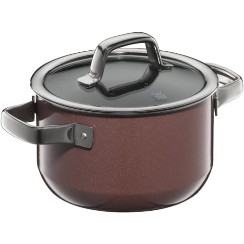 WMF FusionTech Mineral High Casserole RQ (Rose Quartz), 16cm, Induction and Gas Compatible, Waterless Cooking, Made with Natural Mineral Materials, Ma