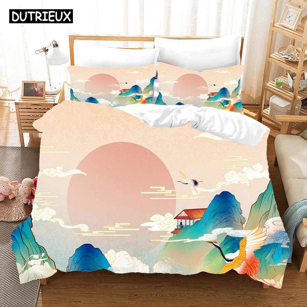 Comforter 3D Printing Chinese Style Bedding Set Cartoon Customization.Cartoon.Cool.Ineffable.Ins.