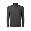 FILA Golf Series Fashion Versatile Sports Comfortable Knitted Long Sleeve Polo Shirt Men tops Gray A11M615214FMG
