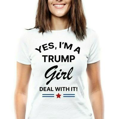 Jestem Trump Girl Koszulki Donalda Trumpa Prezydent Polityczny Śmieszna Koszulka Trump 2024
