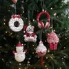 Santa Claus Glitter Christmas Tree Decoration Shatterproof Hanging Ornament  Background Layout