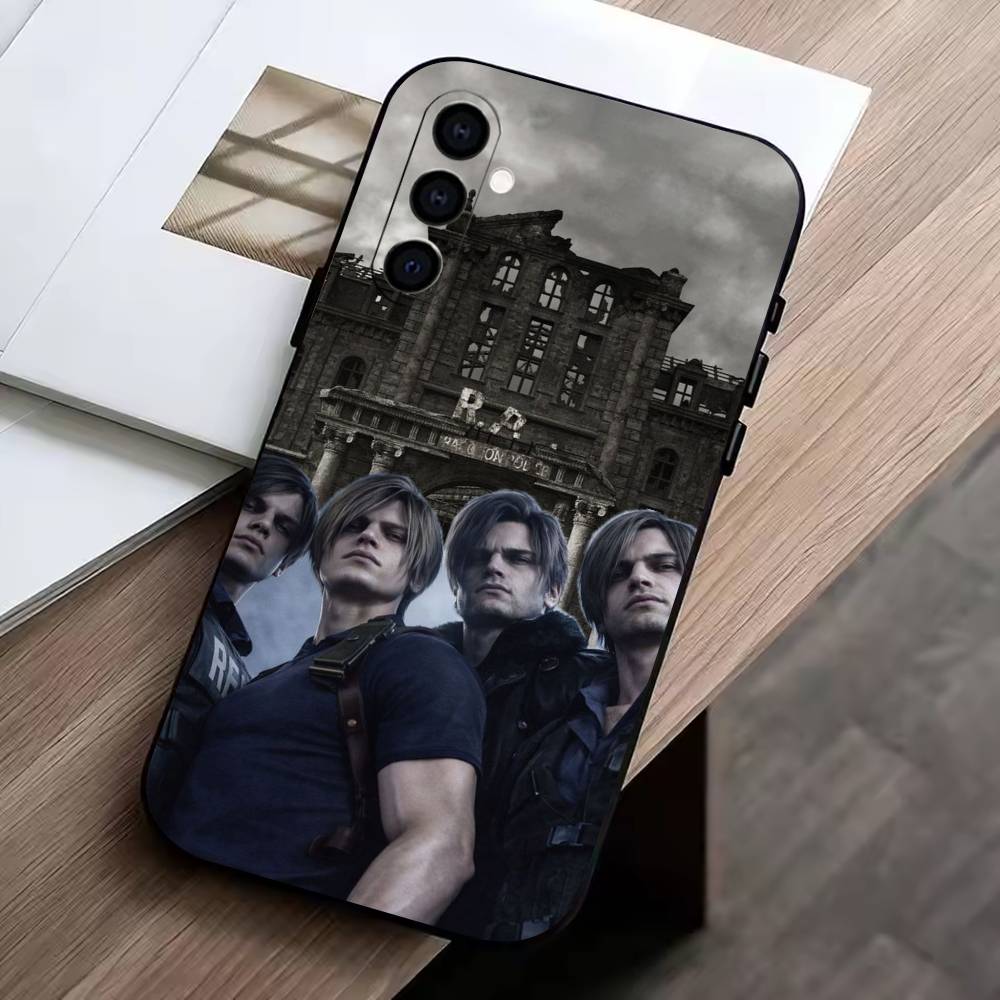 Leon-S Resident Evil 4 Agent  Phone Case Black Silicone Soft For Samsung Galaxy A73,A72,A71,A70,A53,A52,A51