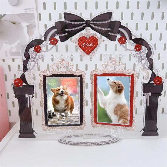 Acrylic Standing Photo Frame Stylish Desktop Decor Sturdy Dustproof Waterproof for Your Favorite Photos