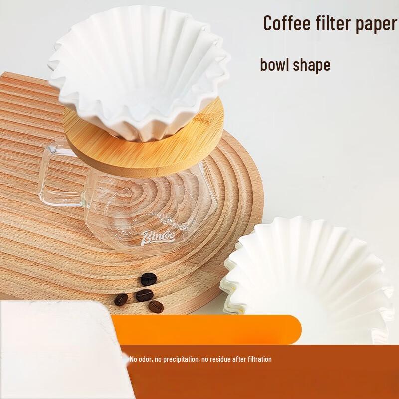 Bowl-Shaped Coffee Filter Papers