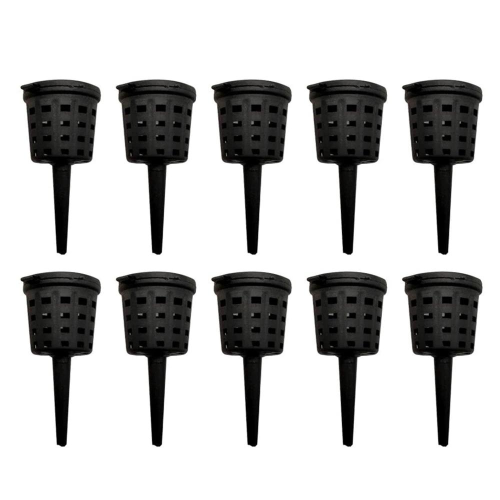 

10PCS Fertilizer Basket with Lid Fertilizer Box Case Easily Carrying Part Bonsai Fertilizer Container Eco-friendly Tool чорний
