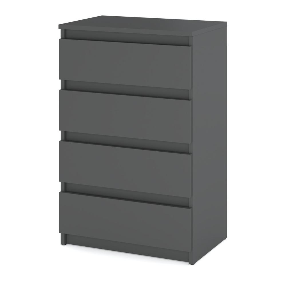 Chest of Drawers Matte Gray 60 CM TV Cabinet Furniture for Living Room Bedroom