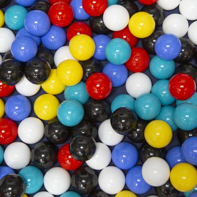 Miękkie plastikowe piłki do zabawy dla dzieci 100 piłek/6 cm-2,36 cala, czarne/białe/niebieskie/czerwone/żółte/turkusowe