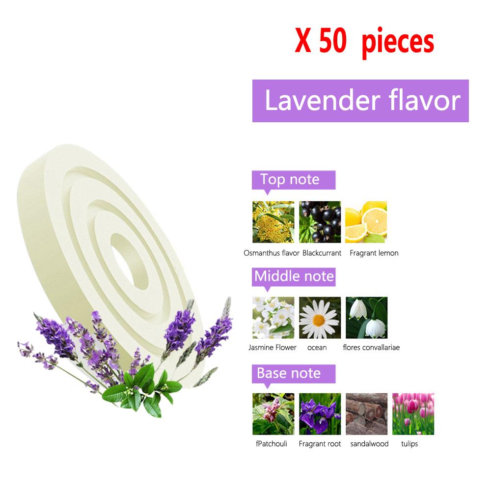 1-50 PCS Solar Car Air Freshener Air Outlet Clips Replacement PE Auto Perfume Slice Fragrance Purifier Supplement