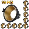 5/10Pcs Gold Black White Round Recessed LED Ceiling Spot Light Frame Durable Bulb Fixture Aluminum Alloy Downlight Holder