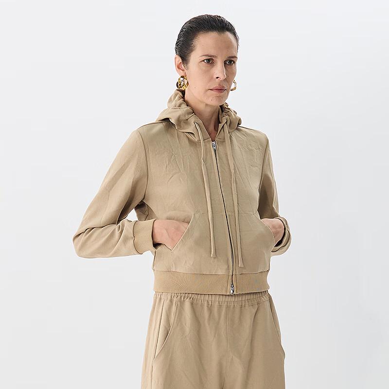 JNBY 2025 Spring New Hooded Loose Jacket