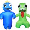 Garden of Banban Costume Cosplay Halloween Carnival Inflatable Mascot Blue Green Monster