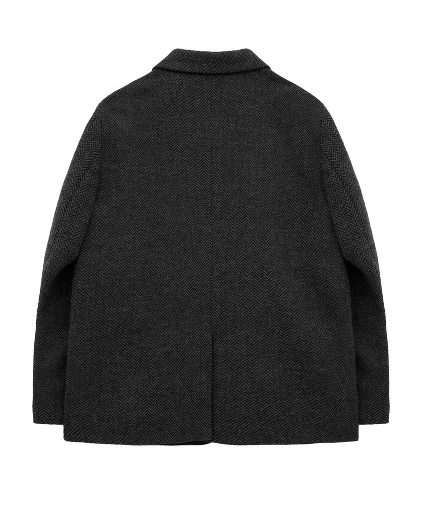 Hyoji Fw Herringbone Semi-Overfit Blazer