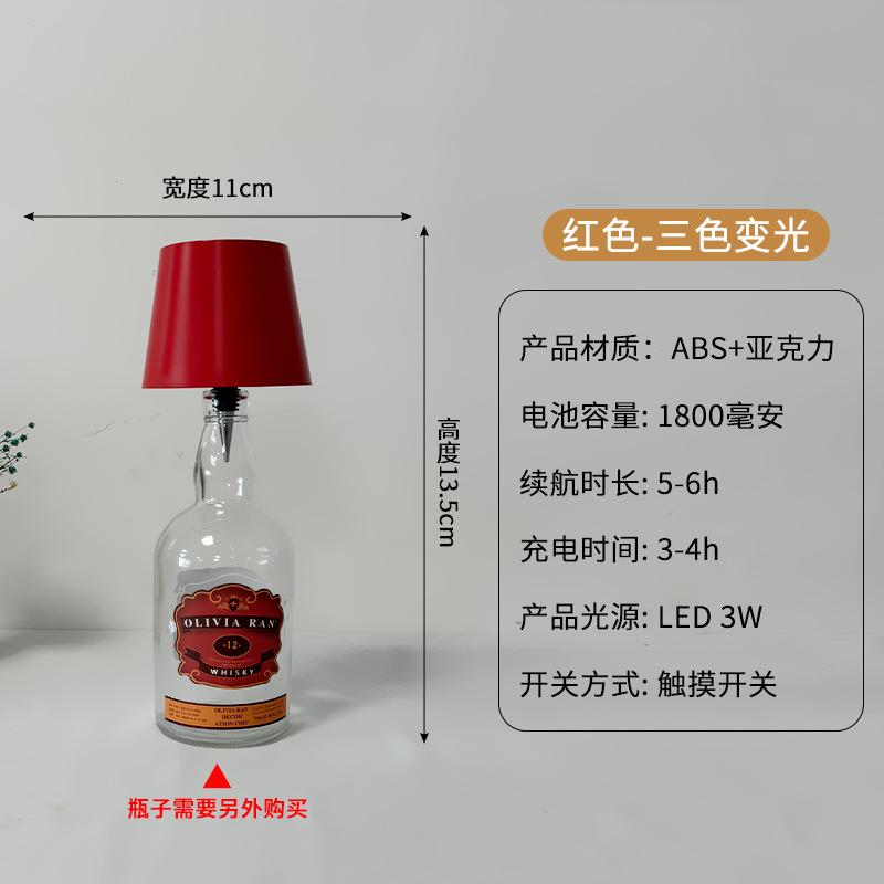 Tall Metal Desk Lamp, Wine Headlamp, I-shaped Desk Lamp, Mushroom Lamp, Bar, Cafe Atmosphere Desk Lamp