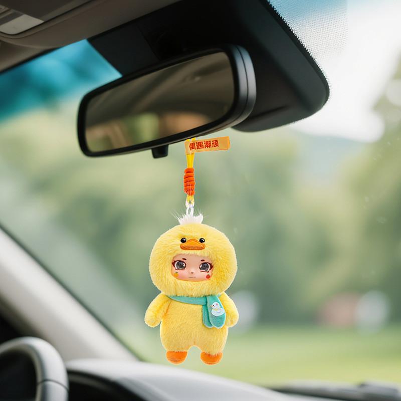 Capybara Cartoon Plush Toys Keychain Silicone Face Children Playroom Doll Decor